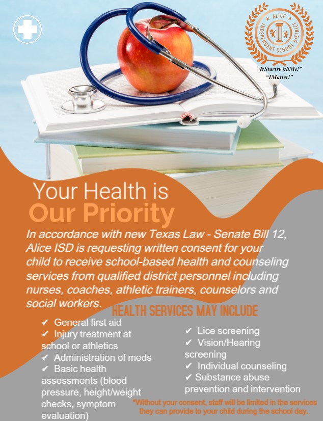 Notice of Consent For School-Health Related Services